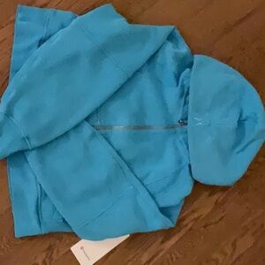 Lululemon size xs/s full zip electric blue scuba with tags (not sold any…